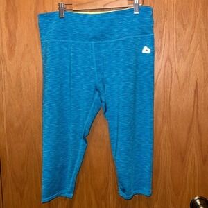 RBX Blue Capri Leggings‎ Activewear Athletic Workout Cropped Pants Size XL